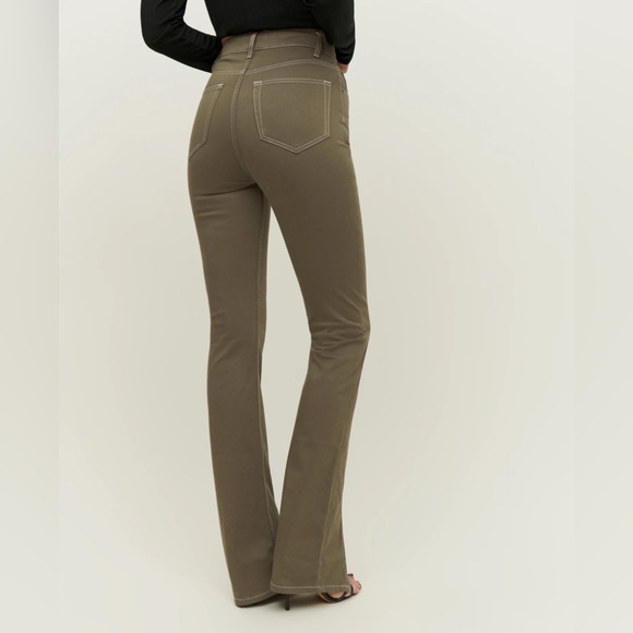 Reformation Toby Zip Front Ultra High Rise Bootcut Jeans - Picture 4 of 9